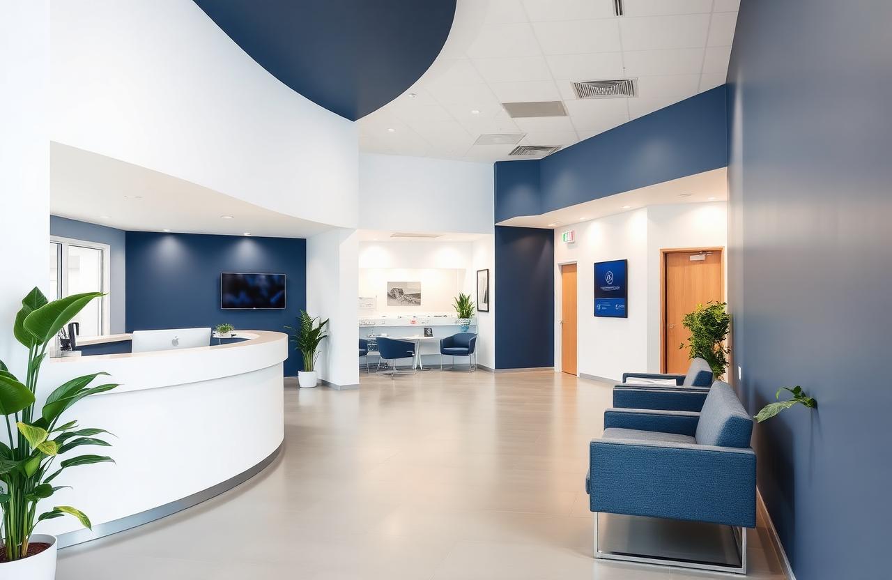Reception and waiting area at Athipathi Scan Centre